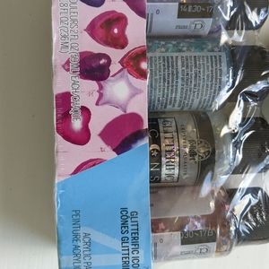 Acrylic Paint and Glitter!